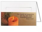 Tischkarten [24 Stück] 4 verschiedene Motive [Kerzen] mit Bibeltexten