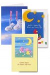 3er Päckchen Faltkarten - Glüchwünsche zum Baby